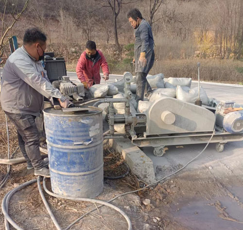 城东路面下沉注浆